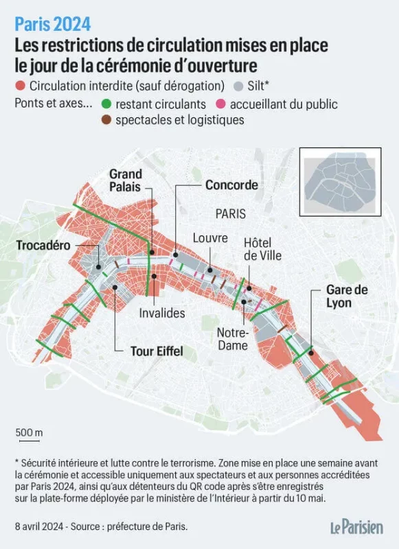JO PARIS 2024 - restrictions de circulation